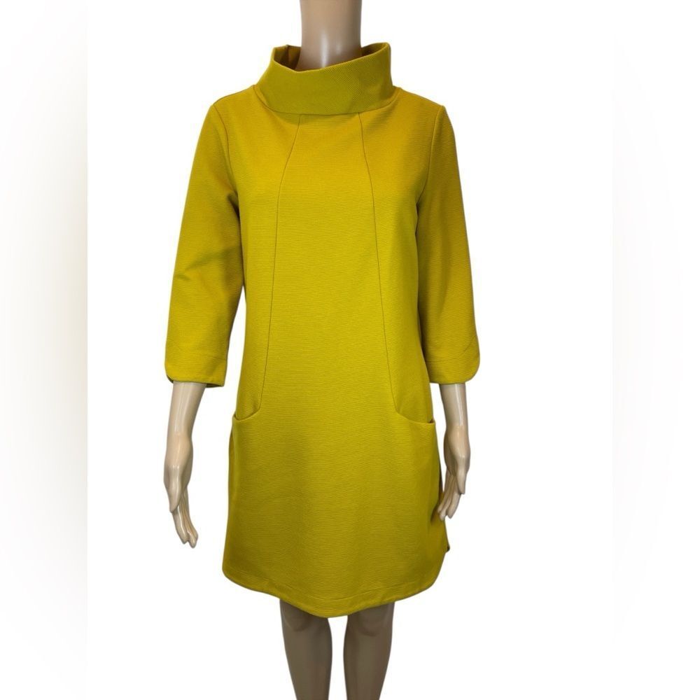 Boden Ribbed Jaquard Women’s Shift Dress with Pockets size 8R